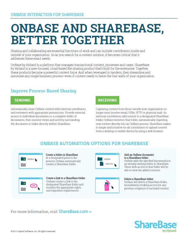OnBase And ShareBase Better Together Kyocera Software Document Management Thumb, Advanced Business Systems, NY, New York, Kyocera, Brother, Epson, Dealer, COpier, MFP, Sales, Service, Supplies