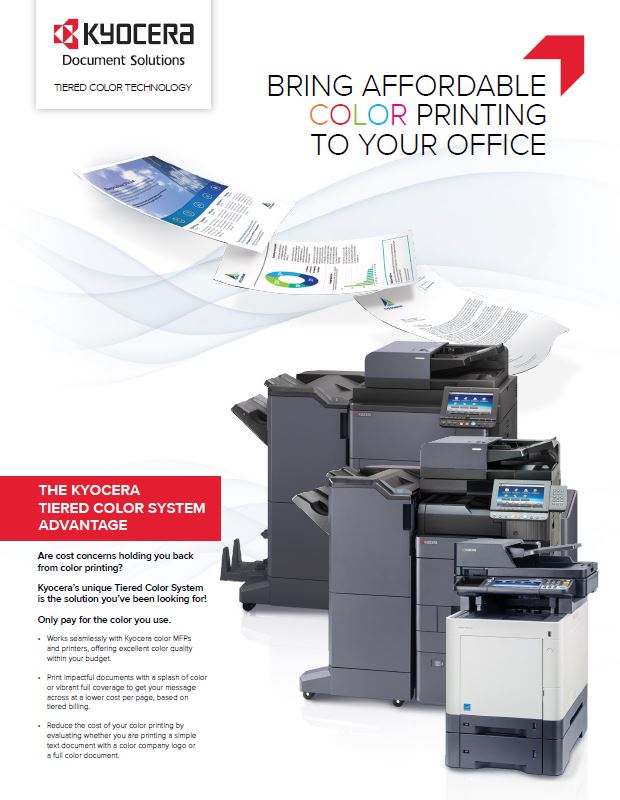 Kyocera Software Cost Control And Security Tiered Color Monitor Data Sheet Thumb, Advanced Business Systems, NY, New York, Kyocera, Brother, Epson, Dealer, COpier, MFP, Sales, Service, Supplies