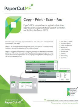 Ecoprintq Cover, Papercut MF, Advanced Business Systems, NY, New York, Kyocera, Brother, Epson, Dealer, COpier, MFP, Sales, Service, Supplies