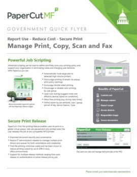 Government Flyer Cover, Papercut MF, Advanced Business Systems, NY, New York, Kyocera, Brother, Epson, Dealer, COpier, MFP, Sales, Service, Supplies