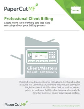 Professional Client Billing Cover, Papercut MF, Advanced Business Systems, NY, New York, Kyocera, Brother, Epson, Dealer, COpier, MFP, Sales, Service, Supplies
